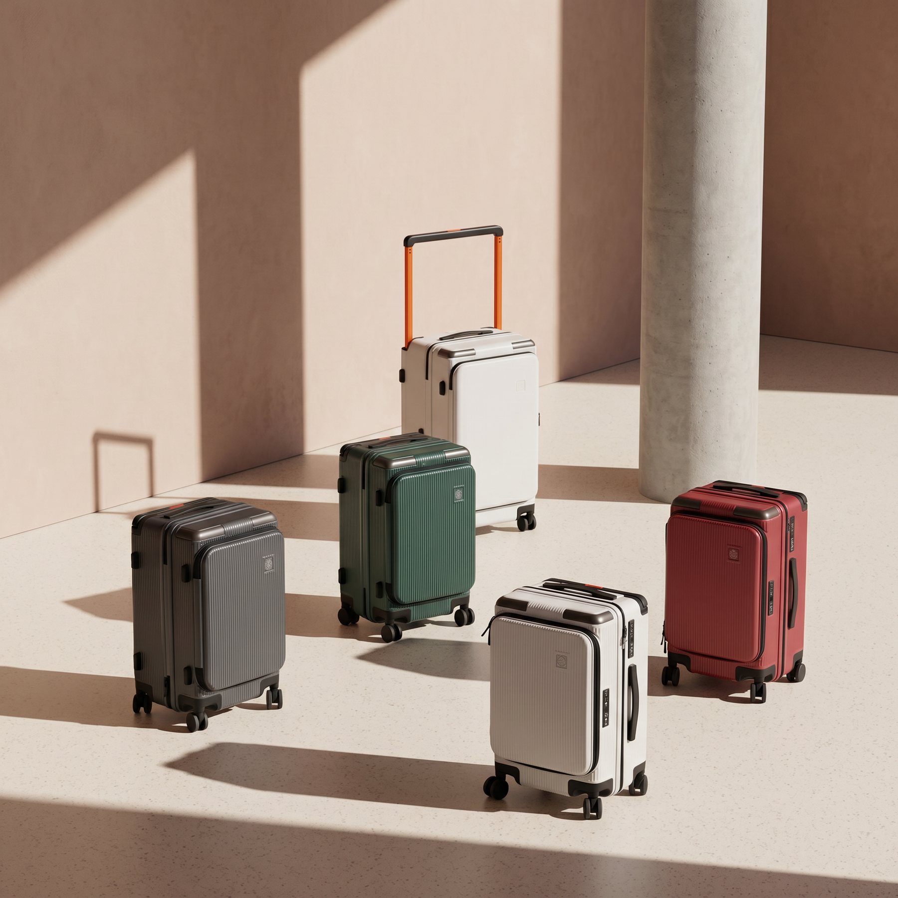 Eurcase WOOD front-open suitcase collection